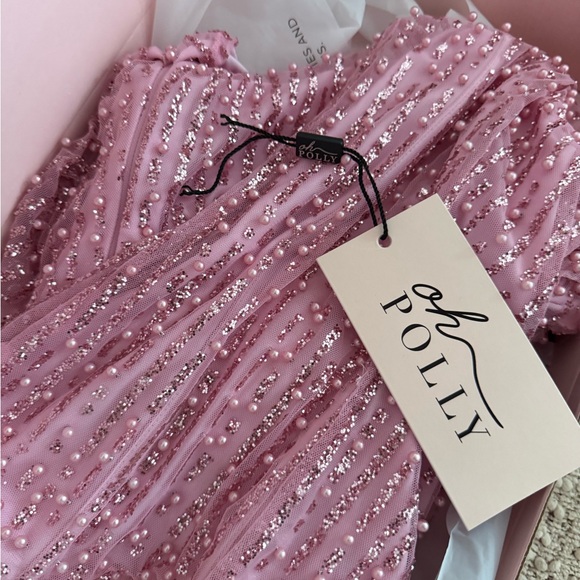 Oh Polly Pink Strapless Dress - Picture 3 of 7